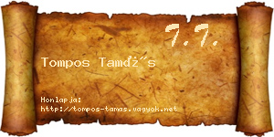 Tompos Tamás névjegykártya